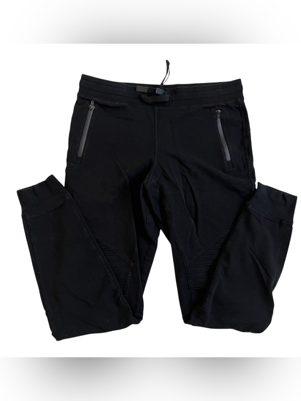 ALO Yoga Women's Black Zip-Pocket Jogger Pants